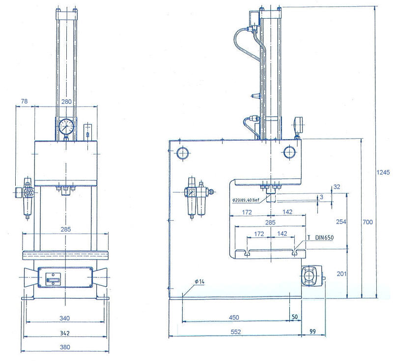 HydroPneumatikPresse RHP-1720-90/150